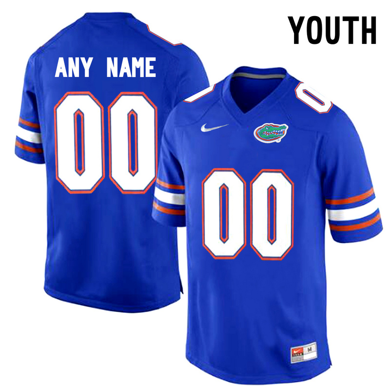 Youth Florida Gators Customized College Football Jersey  Blue